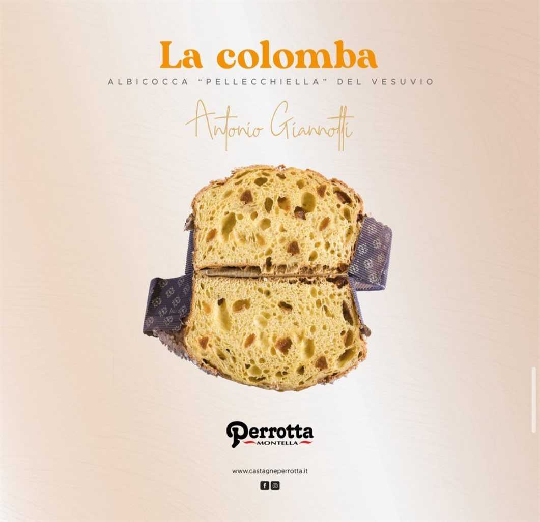 Locandina della colomba all'albicocca Perrotta